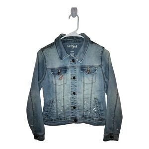 Cat & Jack Blue Denim Jacket Girls Size 10-12